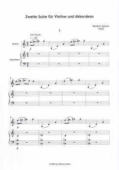 Zweite Suite  (Akkordeon/Violine)