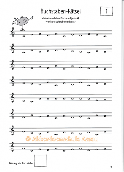 Das kleine Notenrätselbuch (Violineschlüssel)