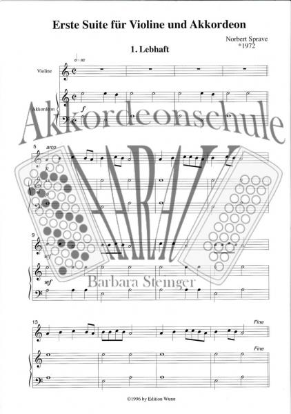 Erste Suite  (Akkordeon/Violine)